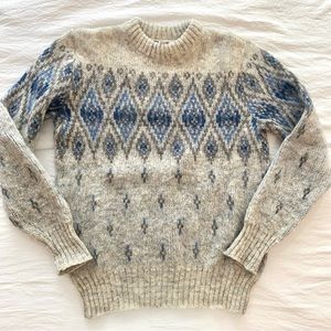Icelandic Wool Knit Vintage Sweater